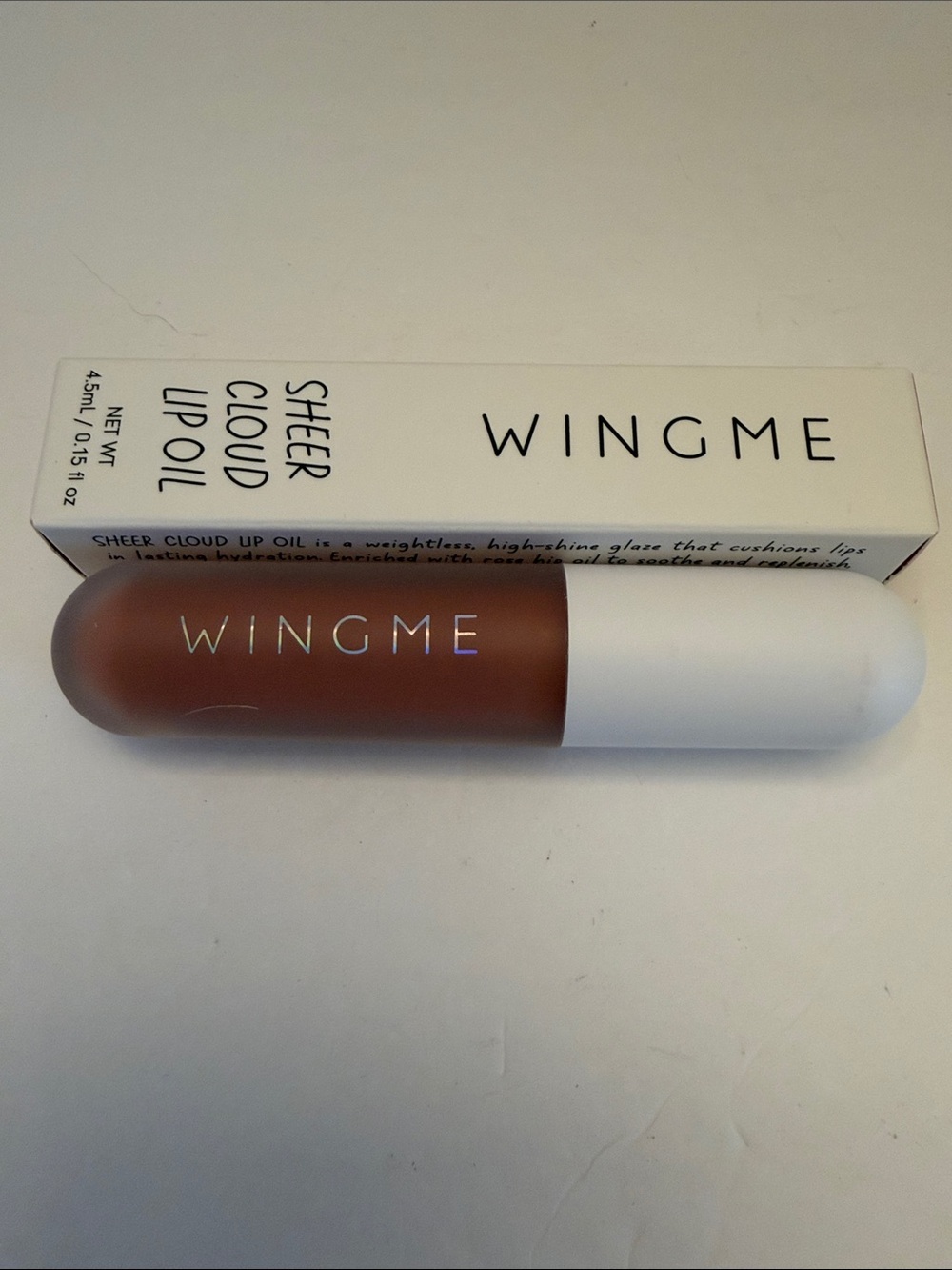 Wingme Sheer Cloud Lip Oil in Plume